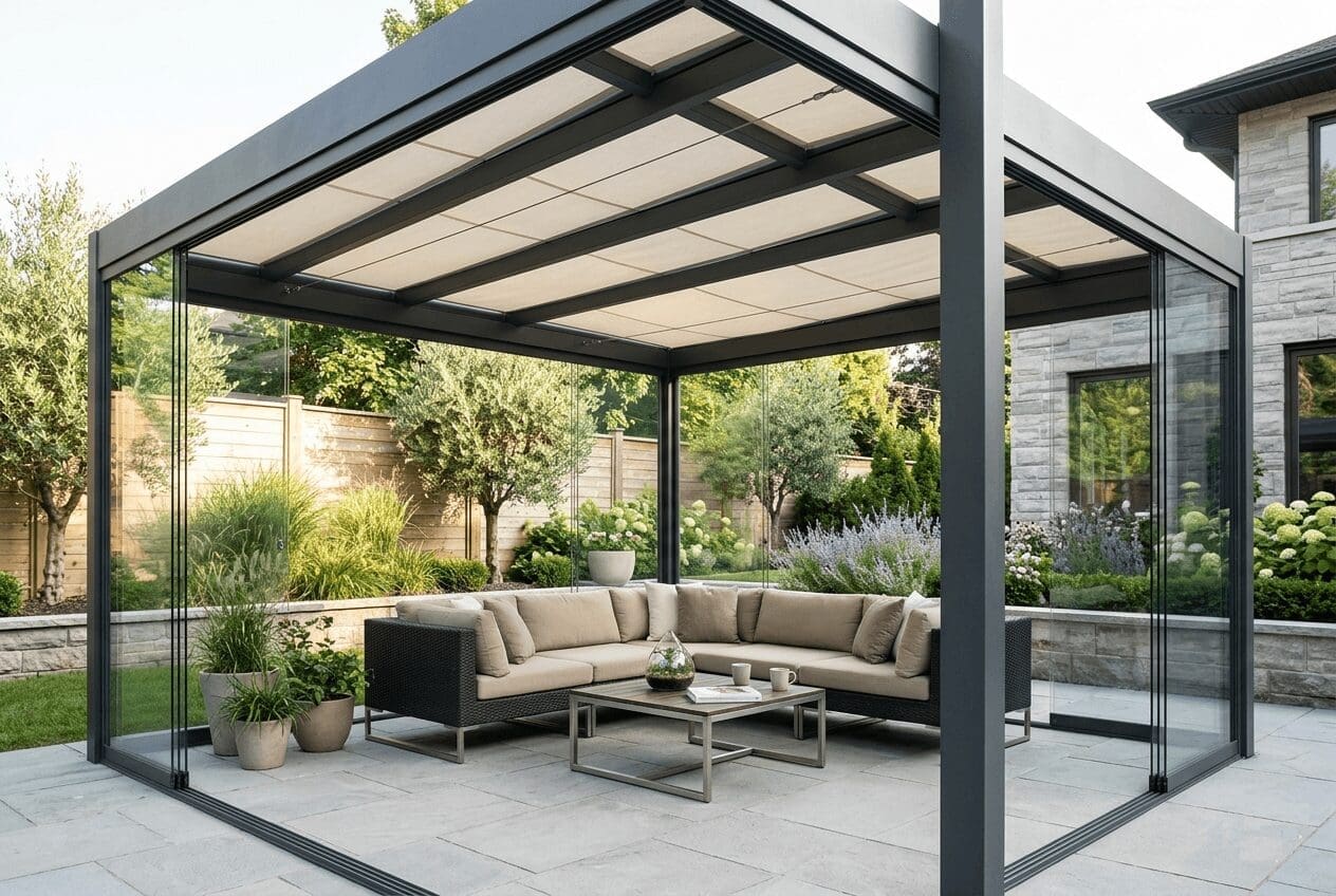 A Classic Modern Pergola