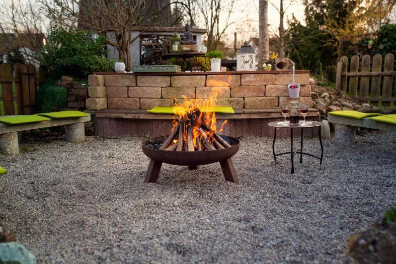 A Royal Fire Pit for Desert Landscape