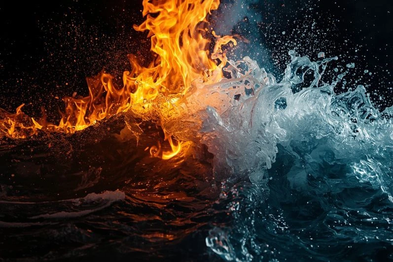 Bringing Fire and Water Together