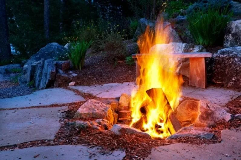Functional-and-Aesthetic-Limestone-Fire-Pit