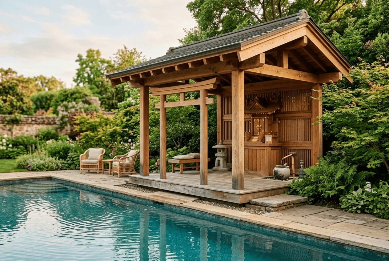 Shrine-Themed Pergola
