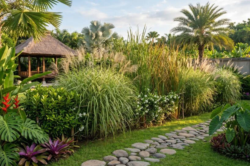 Using Tall Grass as a Fence