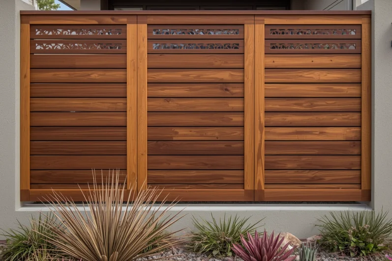 Designer Timber Front Fence