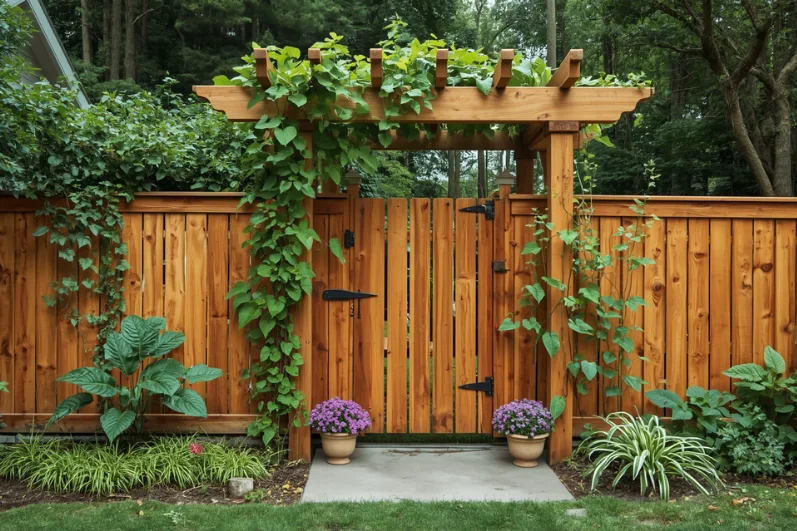Front Fence with a Defined Entryway