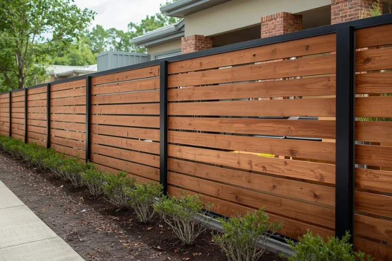 Horizontal Slat Fence