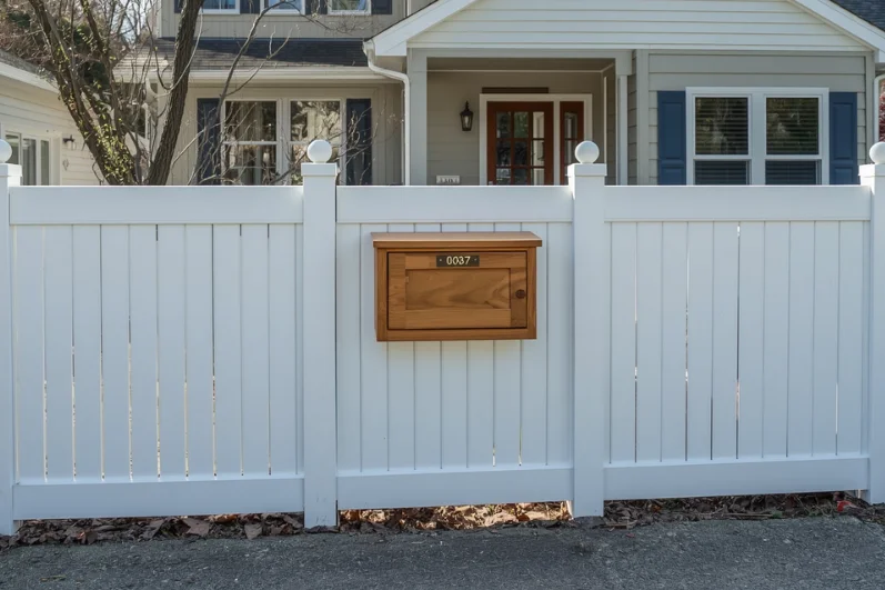 Short Fence with a Mailbox
