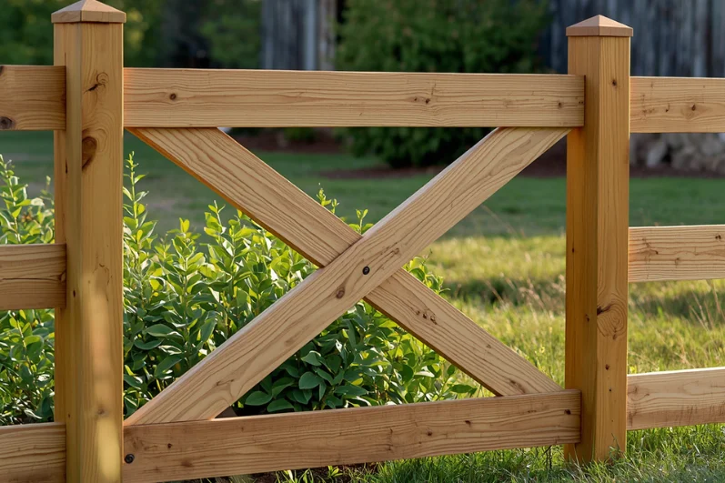The Regular X-Style Wooden Fence