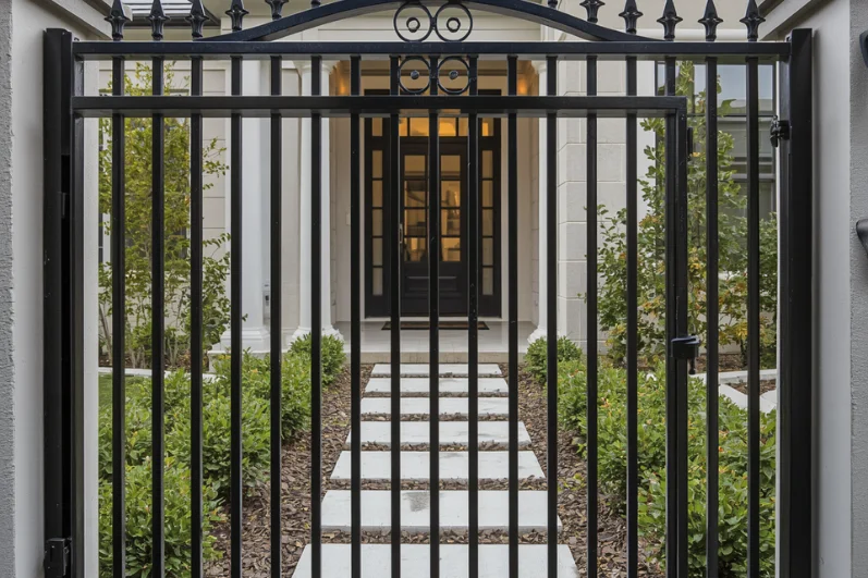 Wrought Iron Front Fence