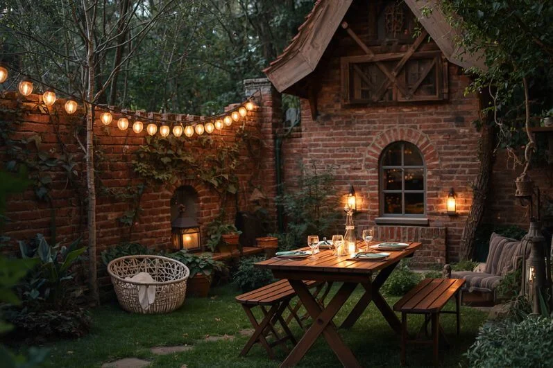 A Classic Fairytale Backyard