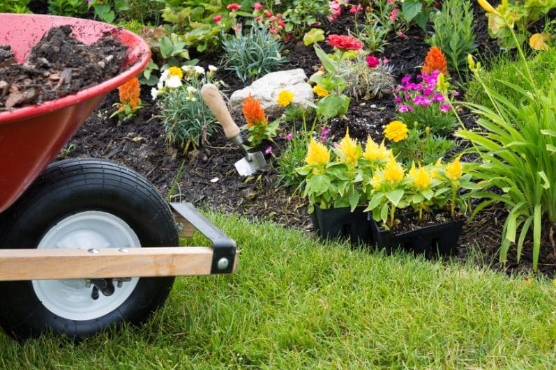 Frame Planting Beds with Artificial Turf