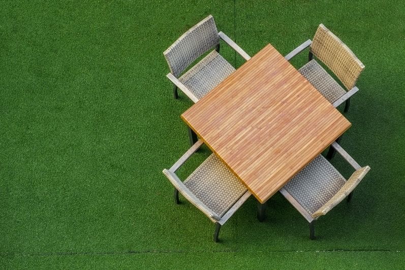 Place Contemporary Furniture on the Turf